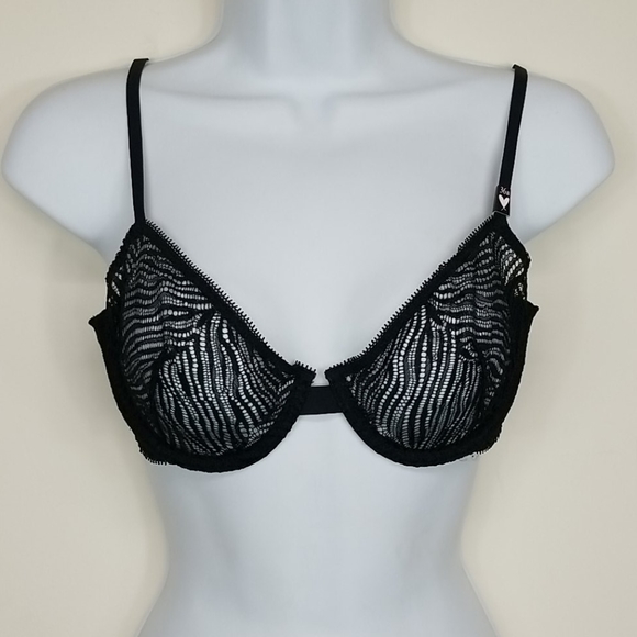 Victoria's Secret Other - Victoria's Secret Unlined Black 36B Demi Bra